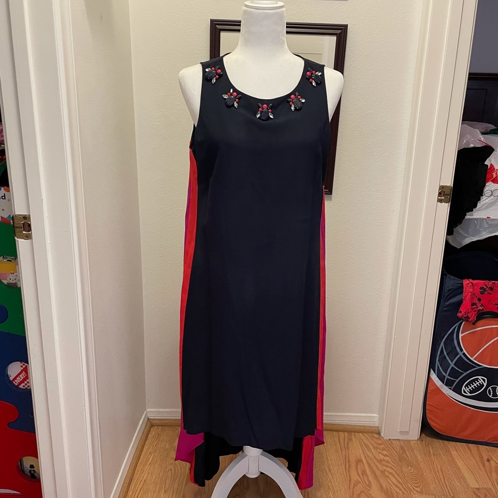 Vince Camuto for Macy’s, size 10, navy/pink/orange